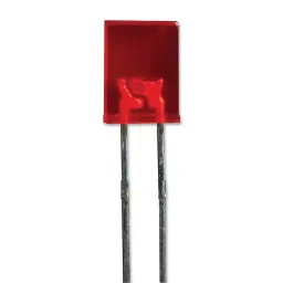 KINGBRIGHT LED, 2X5 mm, Super-Red, 3Mcd, 625Nm, L-103IDT (Pack of 5)-31