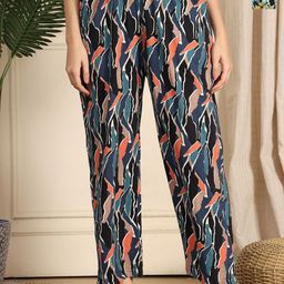 TAG 7 Pack Of 2 Printed Cotton Mid-Rise Lounge Pants-image-90