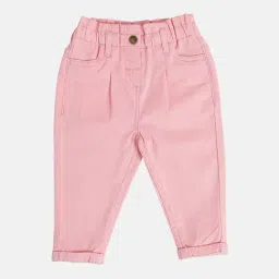 MINIKLUB Girls Pink Solid 1 Jeans-image-80