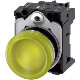 Siemens SIRIUS ACT 3SU11, Panel Mount Yellow LED Indicator, 22mm Cutout, Round, 24 V AC/DC, 3SU1152-6AA30-1AA0-picture-13
