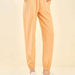 LULU & SKY Women Mid-Rise Striped Sports Joggers-picture-34