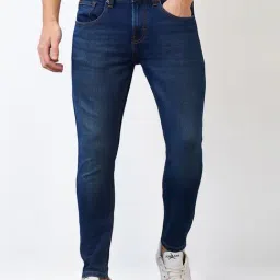 Spykar Men Slim Fit Mid Rise Cotton Casual Jeans-picture-25