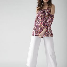 Style Quotient by noi Women Purple Printed Pure Cotton Top-image-62