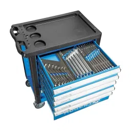 Hogert Technik 6 Drawers Cabinet with Tools, HT7G056 (Set of 214 Pcs) image 2