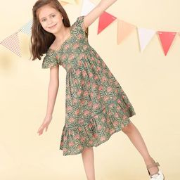 Fabindia Floral Print Fit & Flare Dress-picture-47