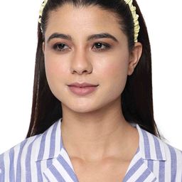 Bellofox Women Yellow Crinkled Headband-image-85