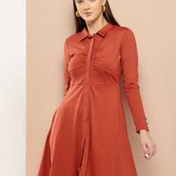 Chemistry Gathered Detail Shirt Style Dress-image-23