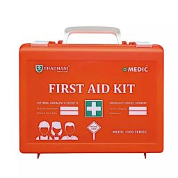 THADHANI MEDIC 1500 Series All-in-One First Aid Kit Box 26.5x21.3x8.9 cm, Orange-image-81