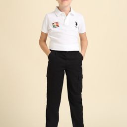 U.S. Polo Assn. Kids Boys Classic Regular Fit Solid Cargos-picture-6
