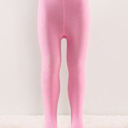 Cutewalk by Babyhug Anti Bacterial Tights Solid Design - Pink-image-45