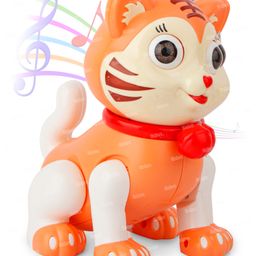 Fiddlerz Cartoon Jumping Tiger Toy Musical Electric Lovely Tiger Interactive Toy- Orange-picture-22