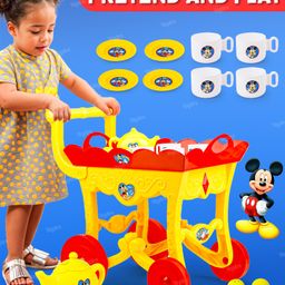 Toysire Tea Party Play Set for Kids-Portable Easy to Carry Plastic Kitchen teapot Toy, Pretend Play Tea Party Set for Children- Gift for Toddler, Kids-109