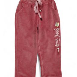 Lil Lollipop Good Focus Text Glitter Printed Pajama - Rust Orange-picture-27
