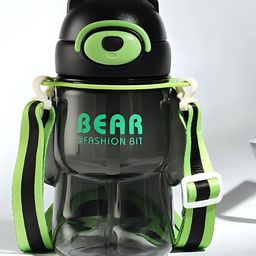 Sanjary Bear-Shaped Water Bottle 800 ml Anti-Leak, BPA Free for kids color design may vary-image-3