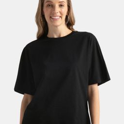 Jockey Women Super Combed Cotton Rich Oversized T-Shirt With Dolman Sleeve Styling - WZ02-image-42