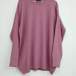 Sztori Plus Size Geometric Self-Designed Pullover-picture-7
