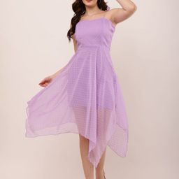 Mast & Harbour Women Shoulder Strap Georgette A-Line Dress-image-36