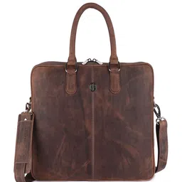 HAMMONDS FLYCATCHER Men Textured Leather Laptop Bag-picture-28