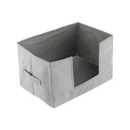Kuber Industries Set Of 4 Grey Solid Shirt Stacker Organisers image 3