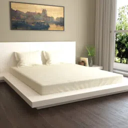 Mark Home Naturelle 400 TC Cream Bed Sheet Set-image-29