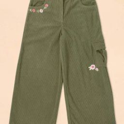 Cutecumber Girls Green Embellished Jeans & Trousers-image-41