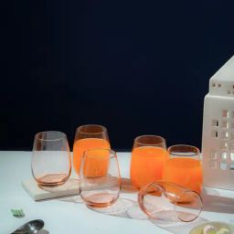 Luminarc Maine Salmon Pink Highball Water & Juice Glass - Set of 6 (370 ml)-image-26
