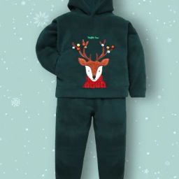 Cherry Crumble By Nitt Hyman Girls & Boys Green Applique Night Suits-image-33