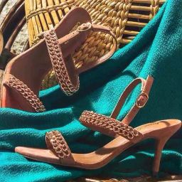 Saint G Women's Beige Back Strap Stilettos-image-30
