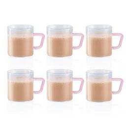 Borosil Transparent Glass Tea Cup - Set of 6 (190 ml)-image-61