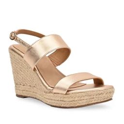 Rocia by Regal Women's Rose Gold Back Strap Wedges-image-97