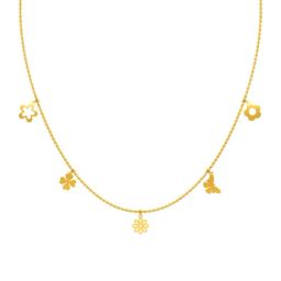 Kisna Diamond & Gold Jewellery 18k Bishti Pure Gold Necklace for Women-picture-18
