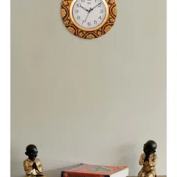 eCraftIndia Wooden Papier Mache Dazzling Handcrafted Wall Clock-picture-15