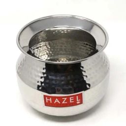 HAZEL Water Storage Hammer tone Stainless Steel Lota Container (1600 ml)-38