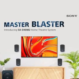 Sony New Sa-D40M2 4.1Ch Home Theatre Speaker with 100W Power Output And Powerful Subwoofer - Black image 2
