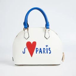 Elle White Printed Handbag-25