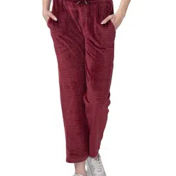 Candyskin Wine Regular Fit Mid Rise Sweatpants-18