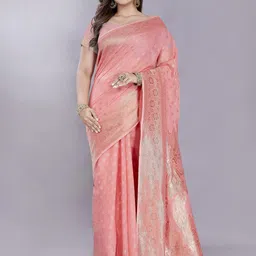 Rani Saahiba Ethnic Motifs Zari Art Silk Chanderi Saree-picture-9