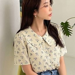 Szn Women Peter Pan Collar Shirt Style Top-picture-28