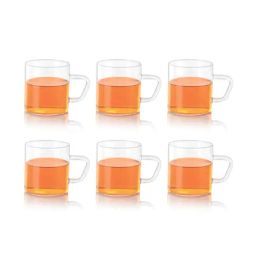 Borosil Transparent Glass Tea Cup - Set of 6 (190 ml)-37