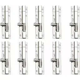 Legal 4 Inch Stainless Steel Glossy Matt Finish Barrel Bolt towerbolt 4inch10pcs (Pack of 10)-28