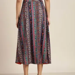 Qurvii Multicolor Printed Skirt image 2