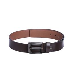 Kara Men Brown Solid Genuine Leather Belt-image-89