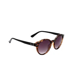French Connection Women Round Sunglasses with UV Protected Lens FC 7626 C2 51 S-Brown-picture-43