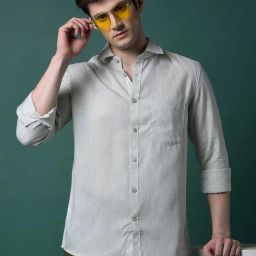Crimsoune Club Green Slim Fit Shirt-image-25