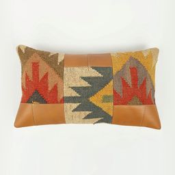 Art Avenue Yellow & Red Geometric Rectangle Cushion Covers-picture-0