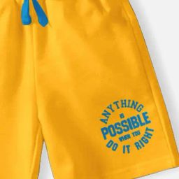 Codez Boys Mustard Printed Shorts image 3