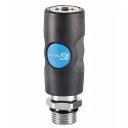 PREVOST Composite Body Male Safety Quick Connect Coupling, G 1/2 Male Threaded, ISI 081153CP-28