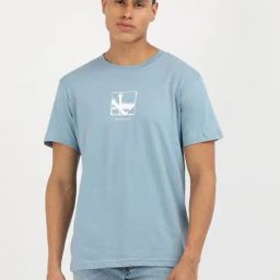 Calvin Klein Jeans Blue Cotton Regular Fit Logo Printed T-Shirt-picture-13
