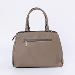 Code by Lifestyle Beige Textured Handbag with Pouch image 3
