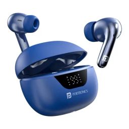 Portronics Harmonics Twins 28 in Ear Earbuds with ANC & 50Hrs Playback (Blue, True Wireless)-image-76